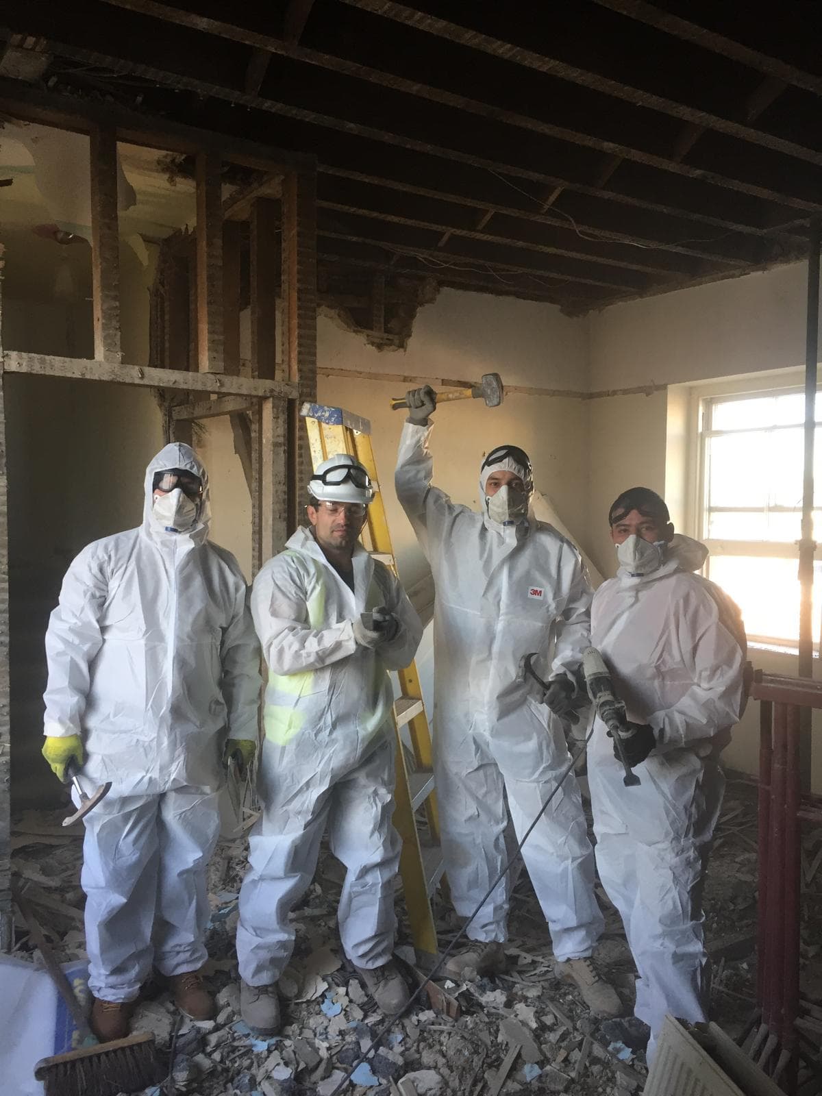 The JRS Building Company team on-site